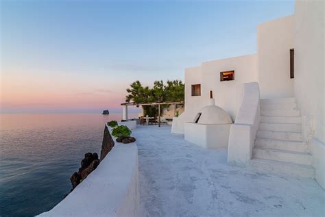 italian villa stromboli island.